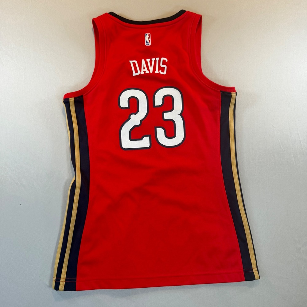 Adidas Anthony Davis New Orleans Pelicans Jersey NBA Red Youth Kids Medium #23